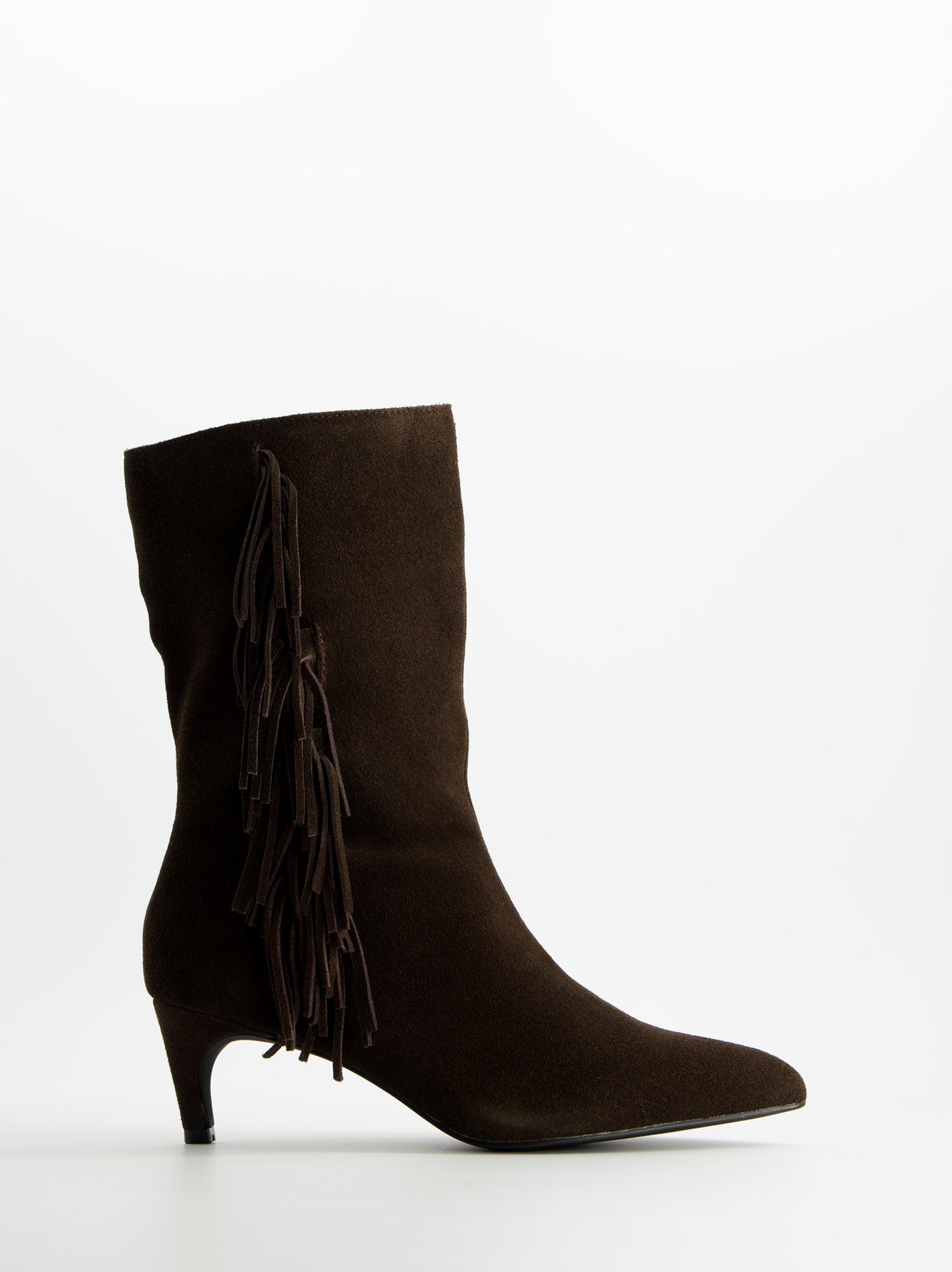 Botines de ante con tacón kitten - ULK Duffy