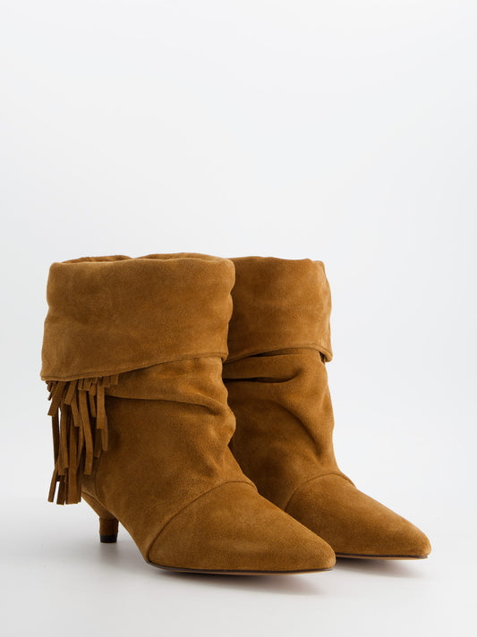 Boho-style suede ankle boots - ULK Conroe