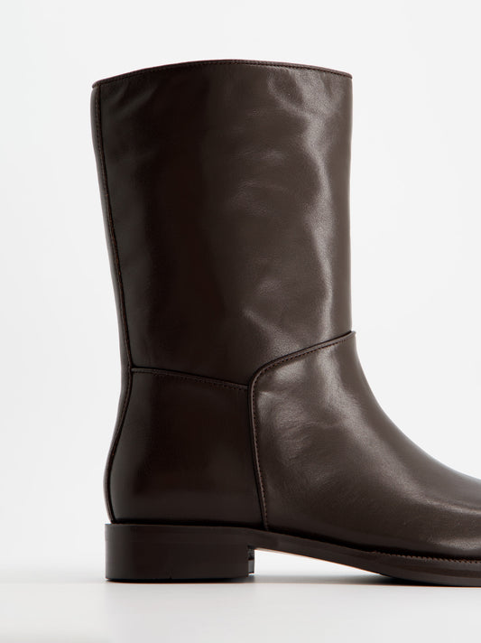 Flat leather ankle boots - ULK Tommy