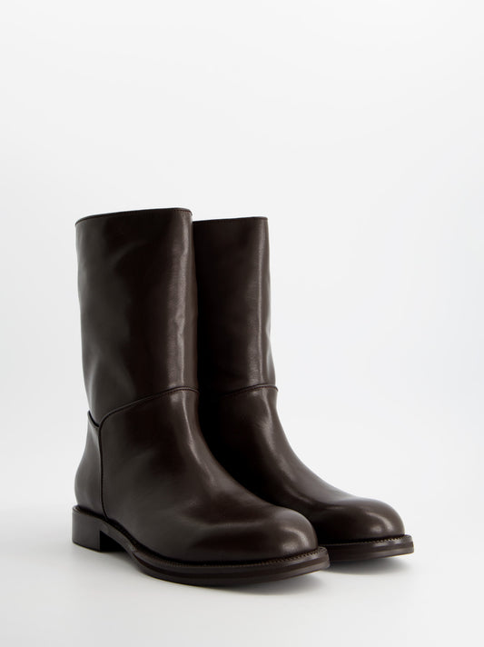 Flat leather ankle boots - ULK Tommy