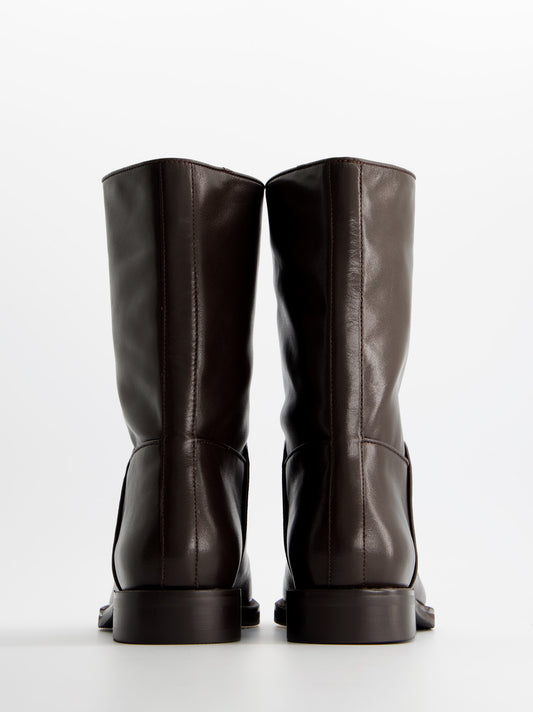 Flat leather ankle boots - ULK Tommy