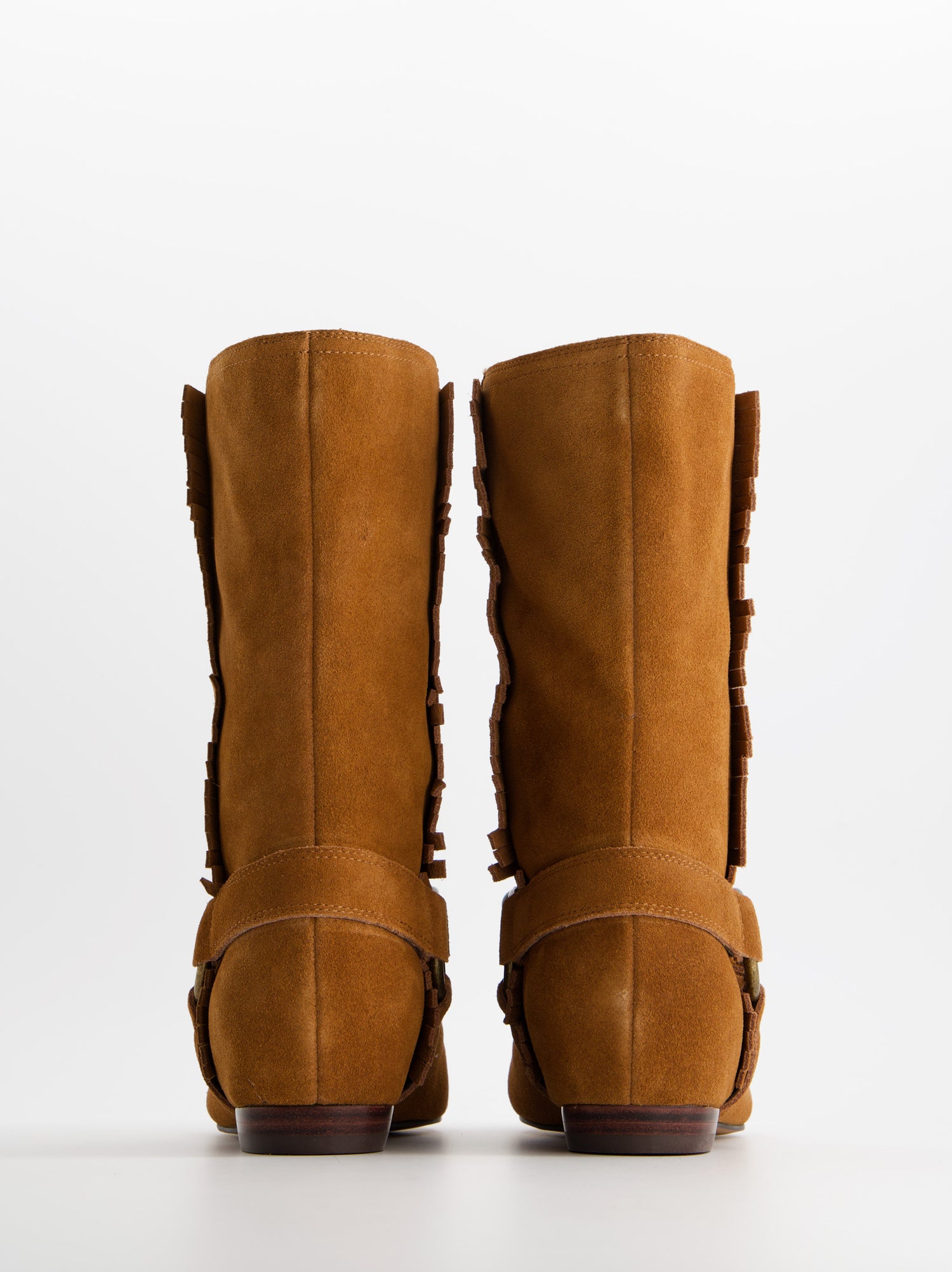 Botines planos de serraje estilo boho - ULK Doha