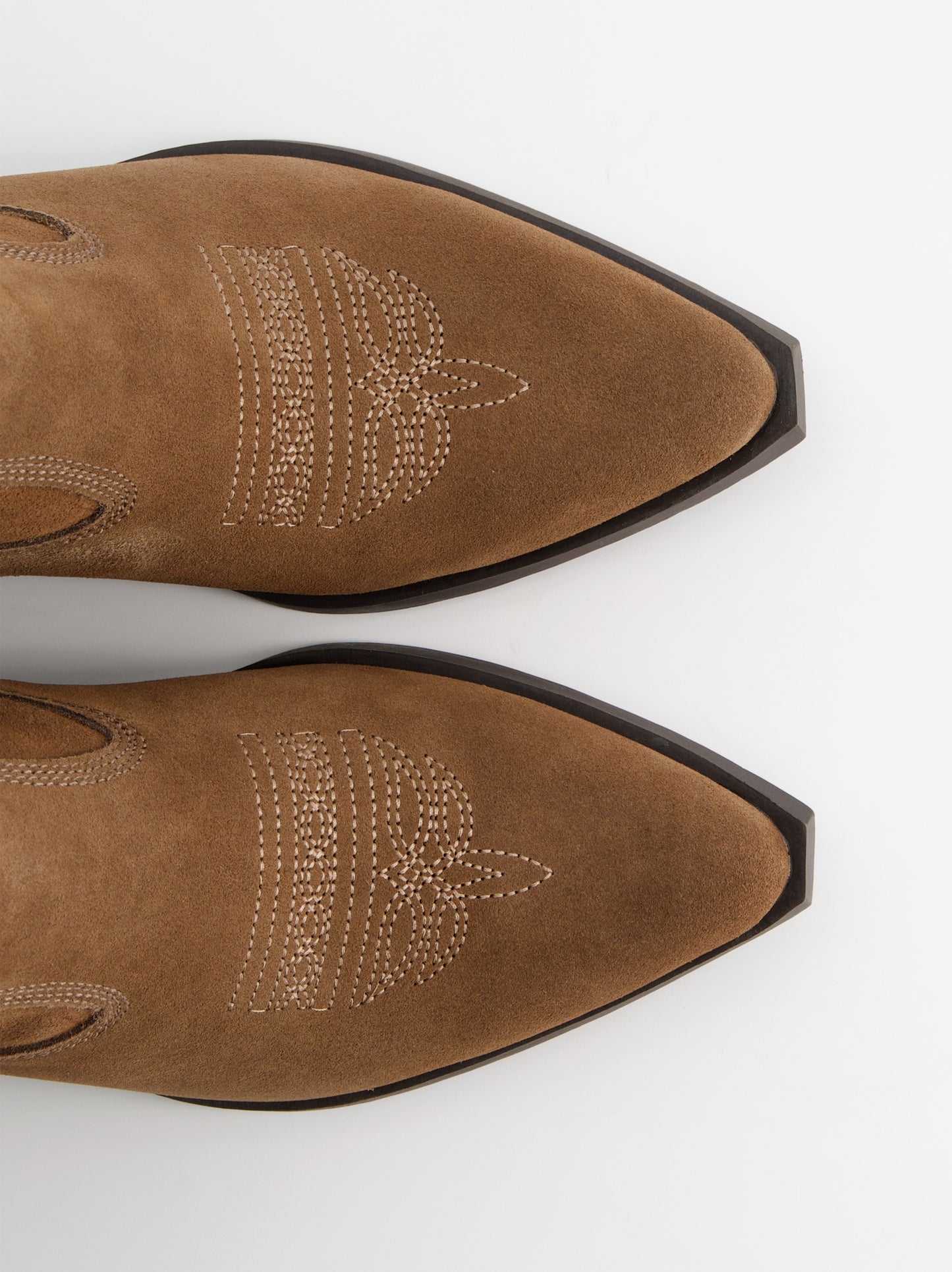 Botines cowboy de ante con tacón - Aroa