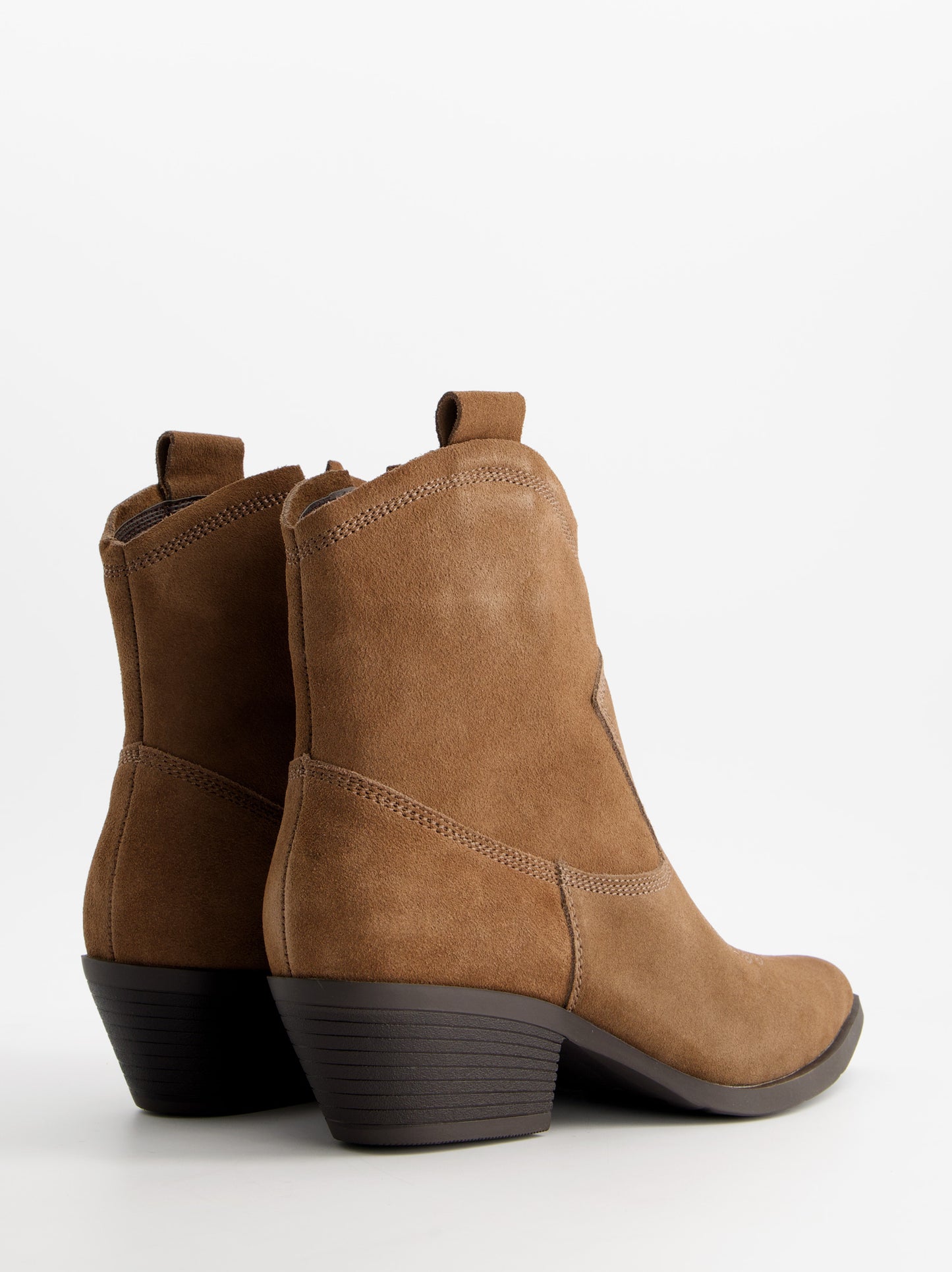 Botines cowboy de ante con tacón - Aroa