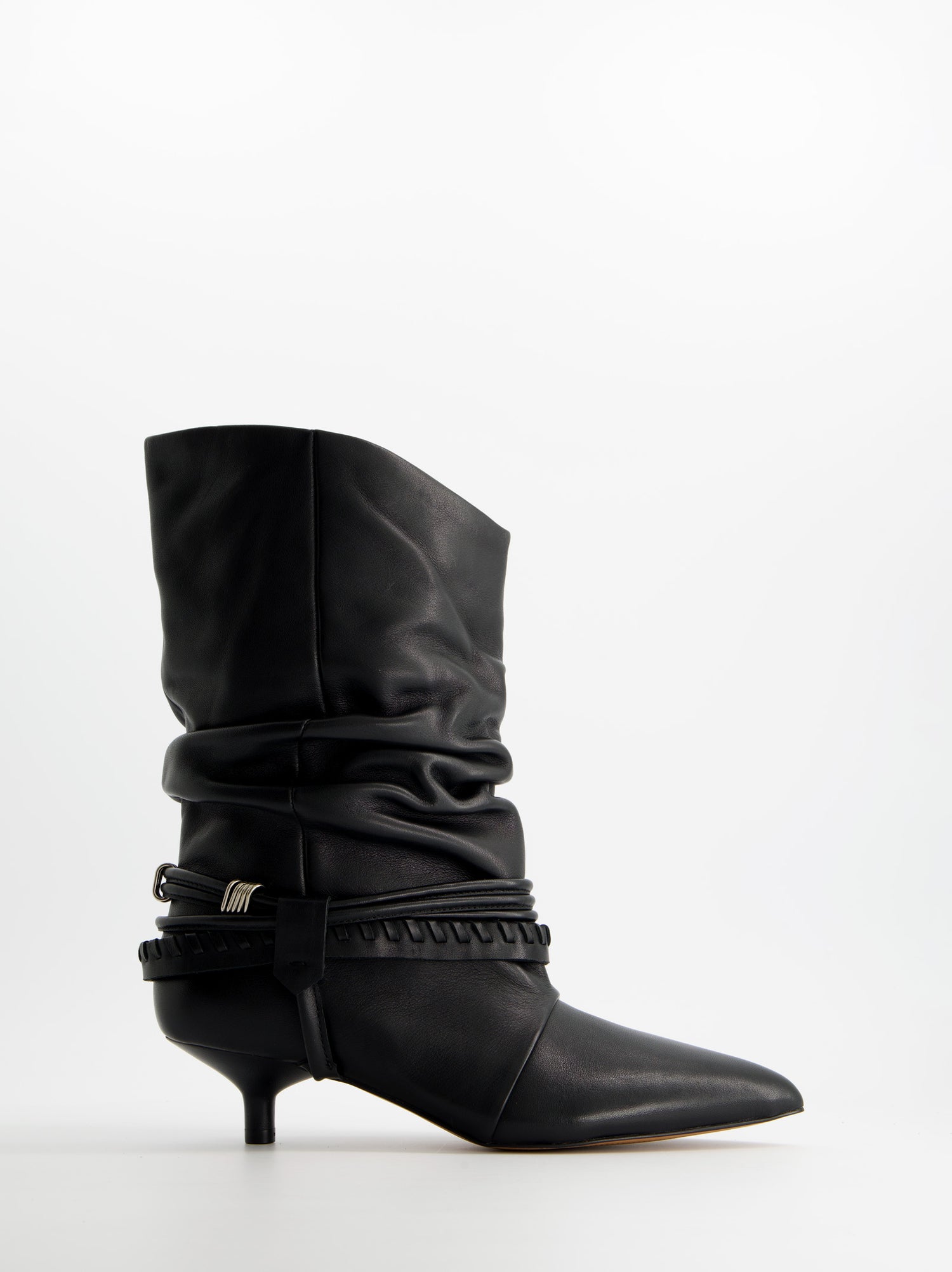 Botines de piel con tacón kitten - ULK Irving
