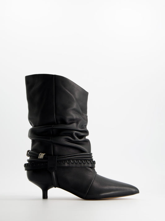 Botines de piel con tacón kitten - ULK Irving
