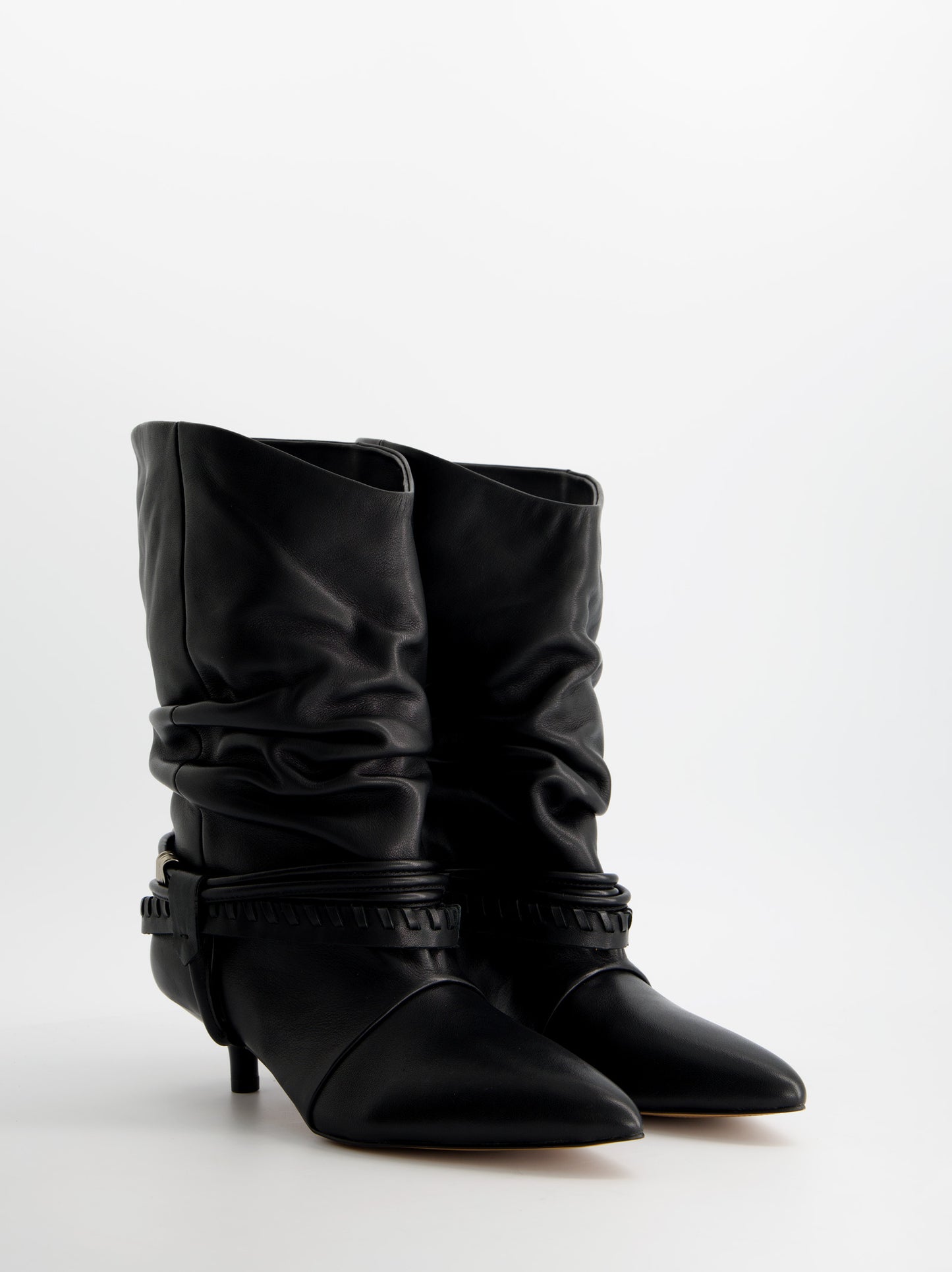 Botines de piel con tacón kitten - ULK Irving