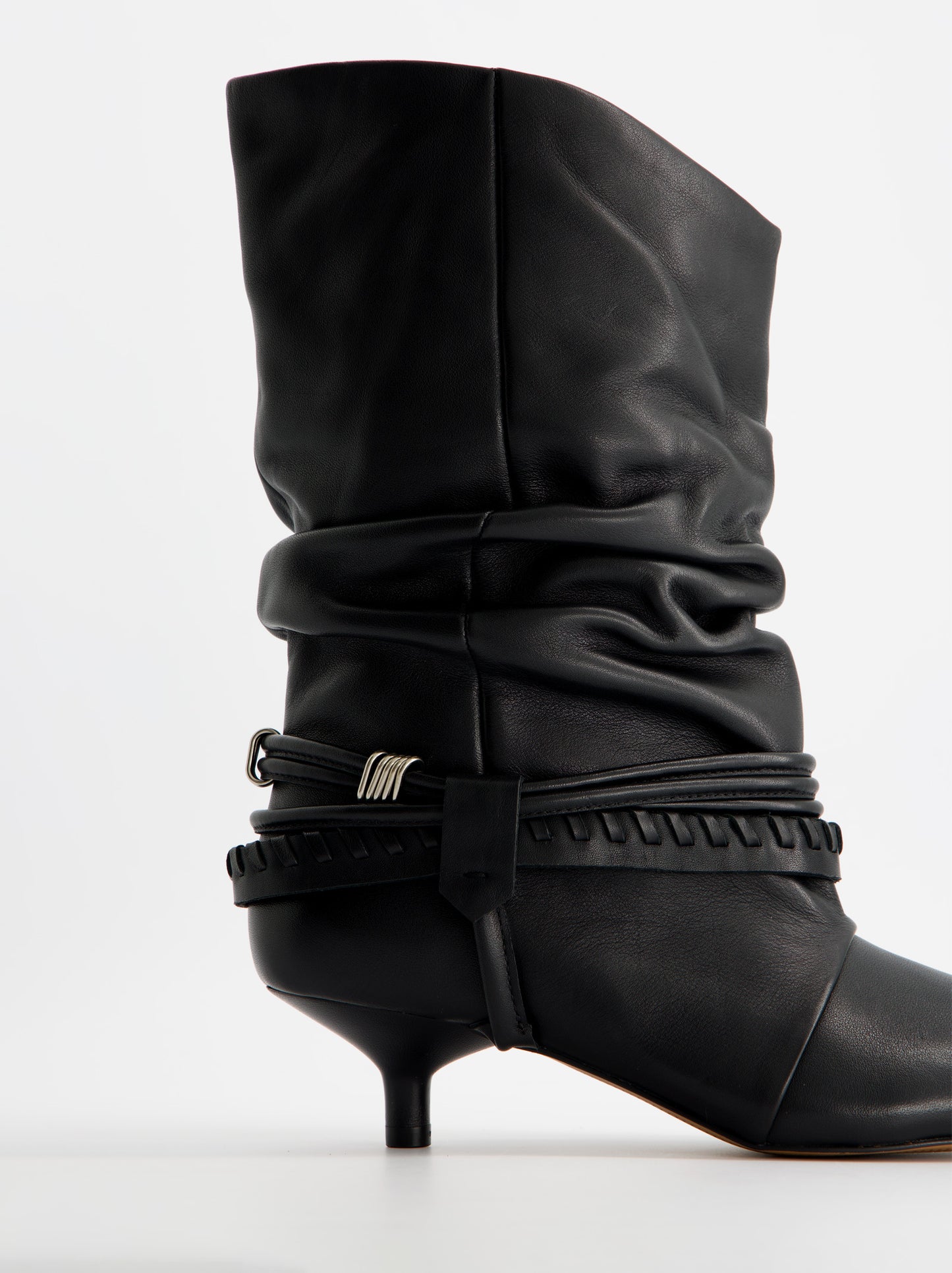 Botines de piel con tacón kitten - ULK Irving