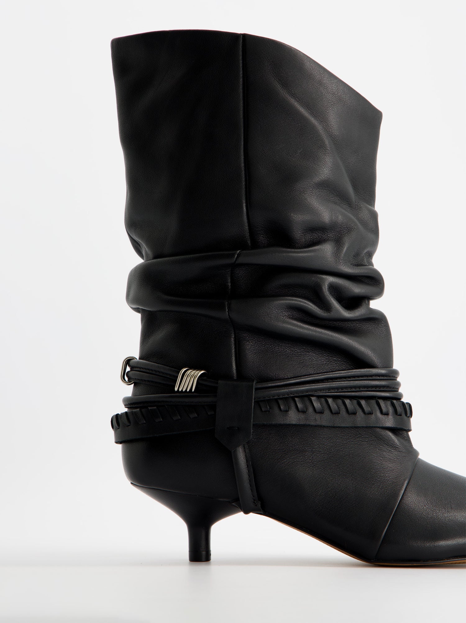 Botines de piel con tacón kitten - ULK Irving