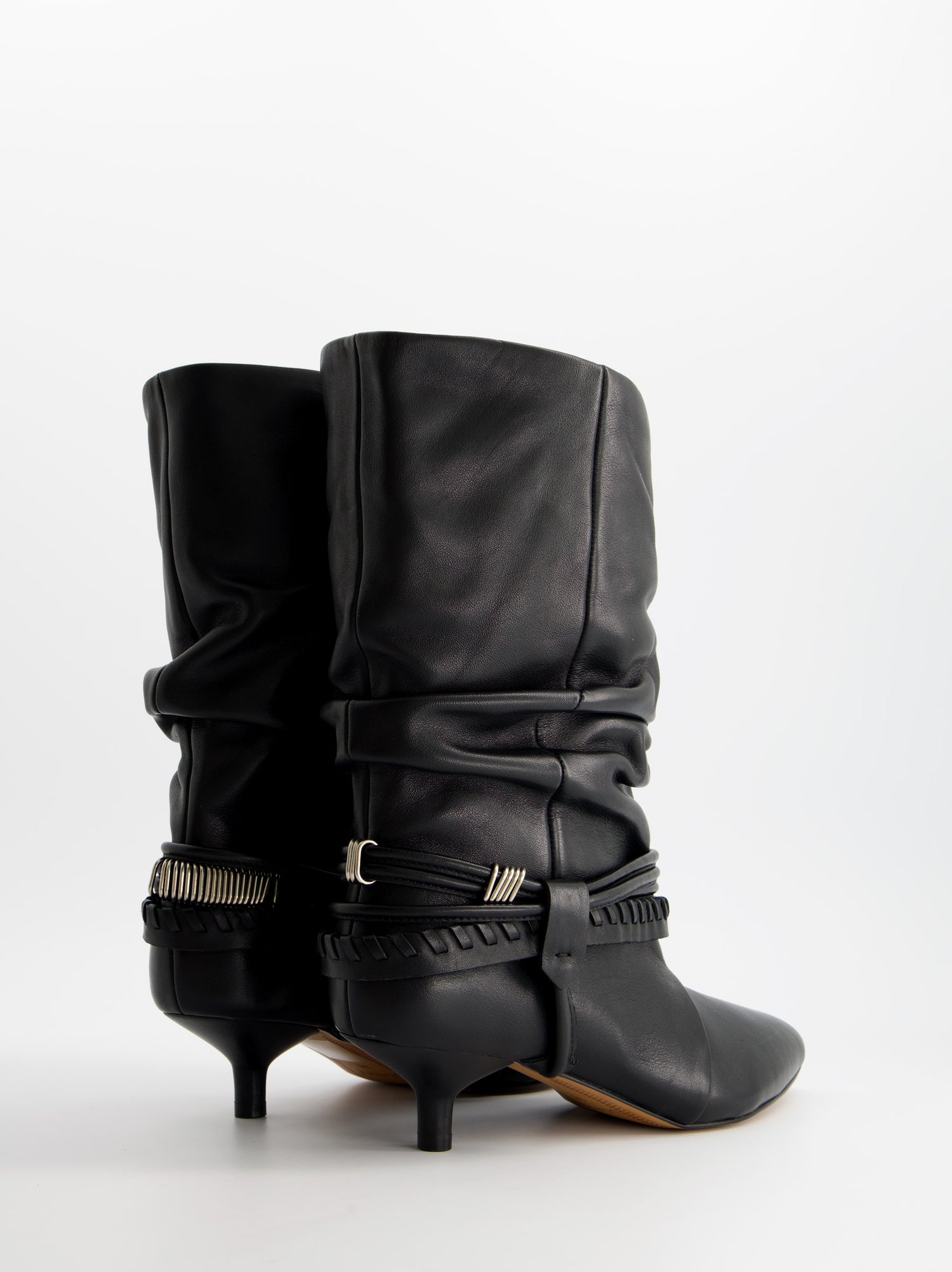 Botines de piel con tacón kitten - ULK Irving