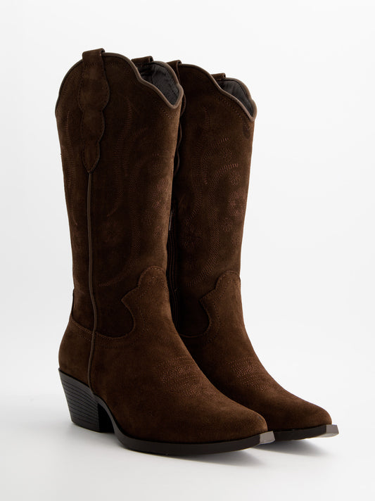 Botas cowboy de ante - India
