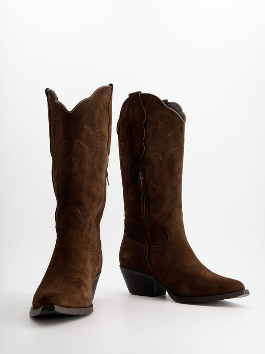 Botas cowboy de ante - India