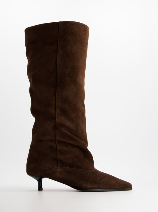Botas de ante con tacón kitten - ULK Rockwall