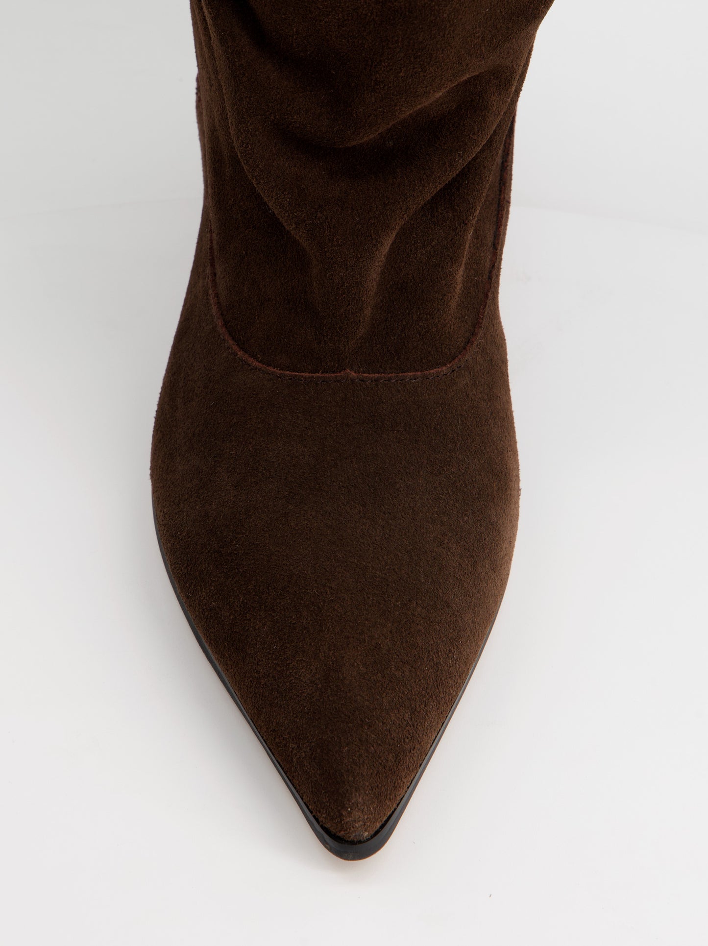 Suede kitten heel boot - ULK Rockwall