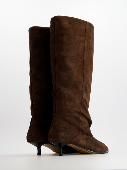 Botas de ante con tacón kitten - ULK Rockwall
