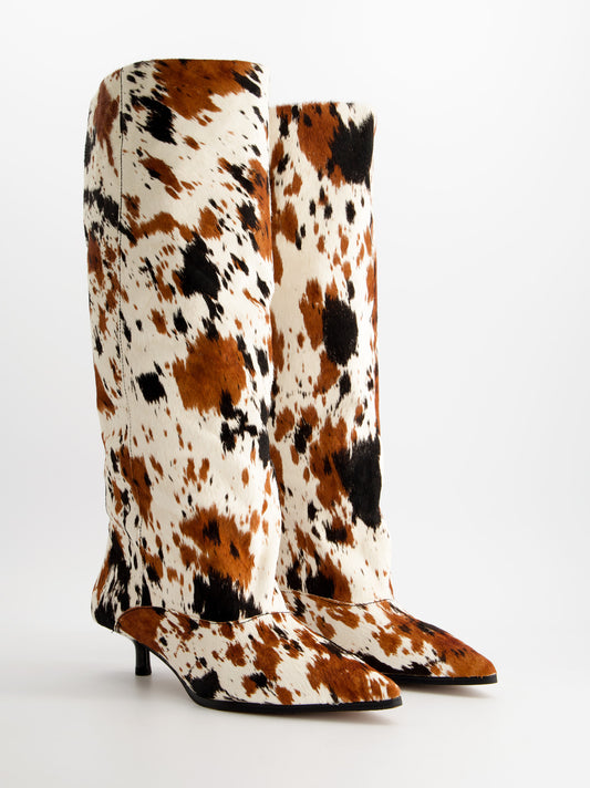 Botas de pelo con animal print - ULK Rockwall