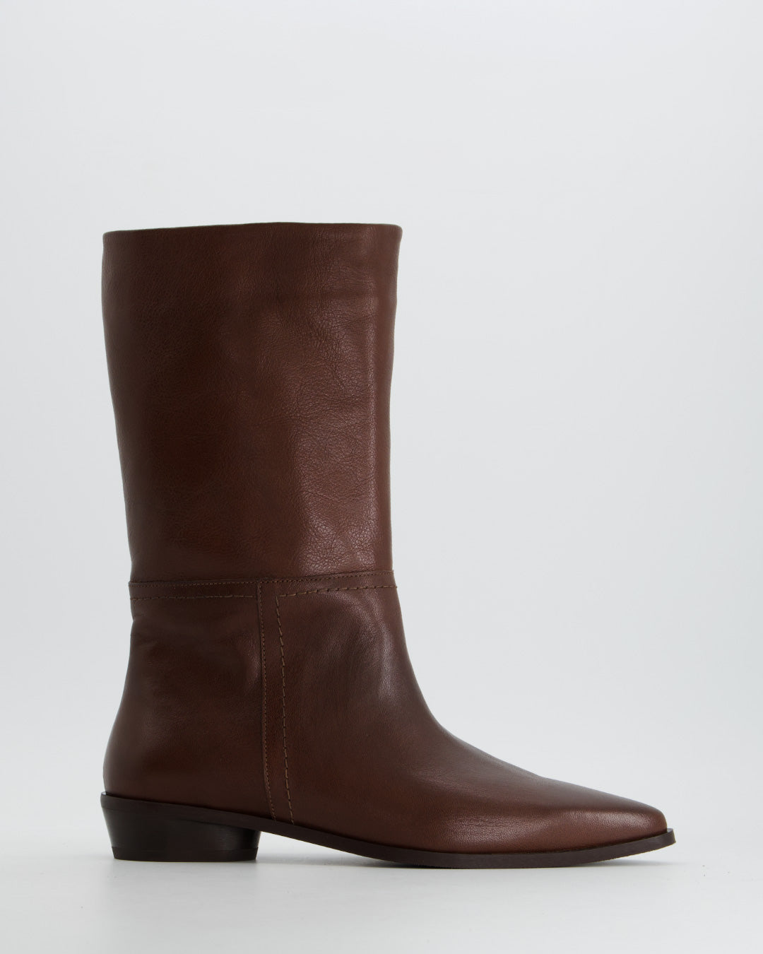 Bota marrón de caña media -Opo