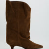Botas altas de ante marrón - Tibon