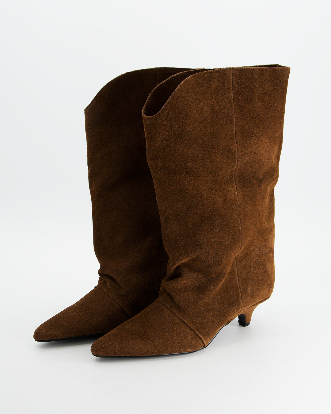 Botas altas de ante marrón - Tibon