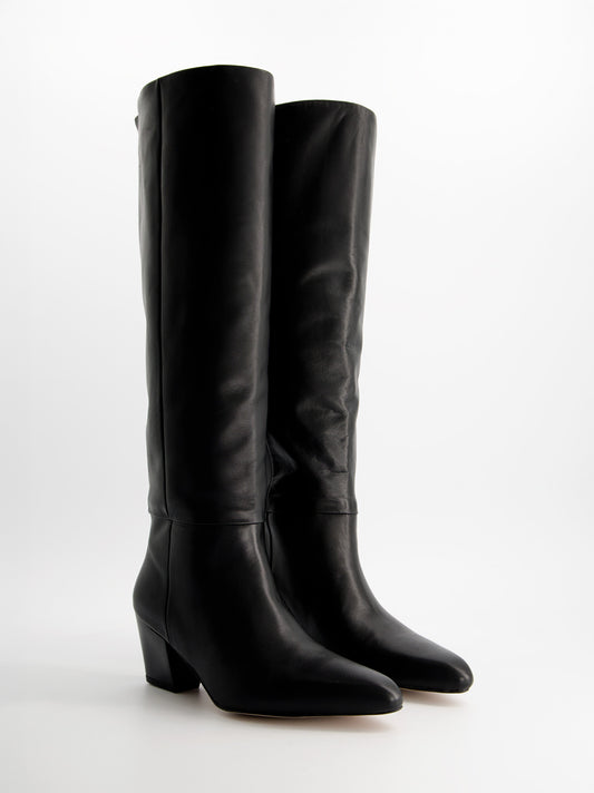 Botas altas de piel con tacón - Brera