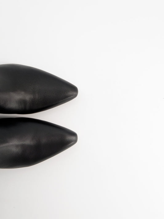 Botas altas de piel con tacón - Brera