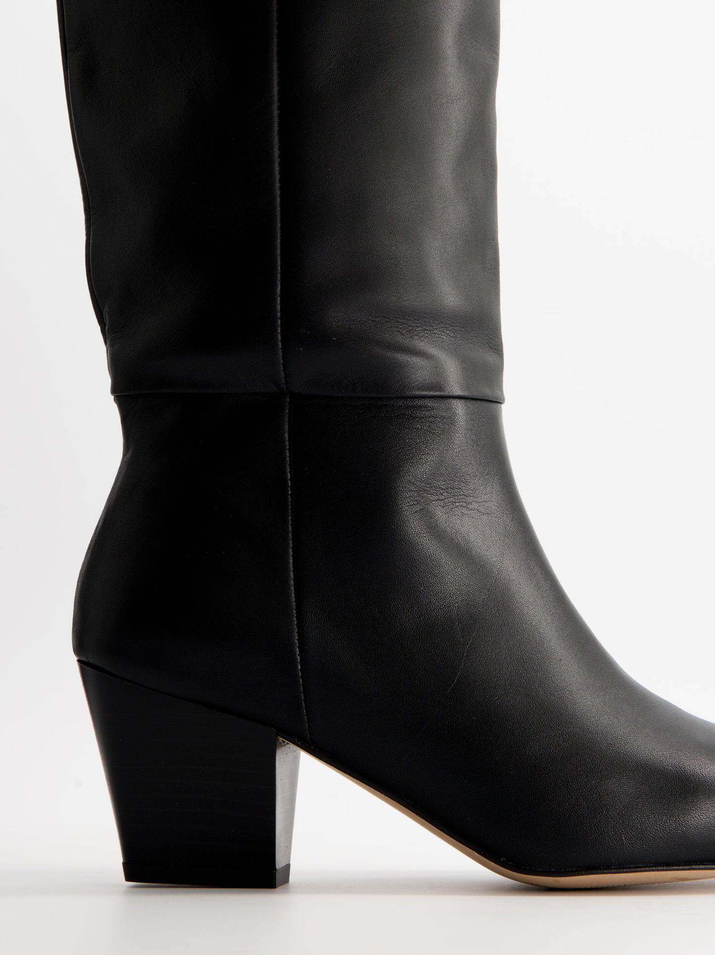 Botas altas de piel con tacón - Brera