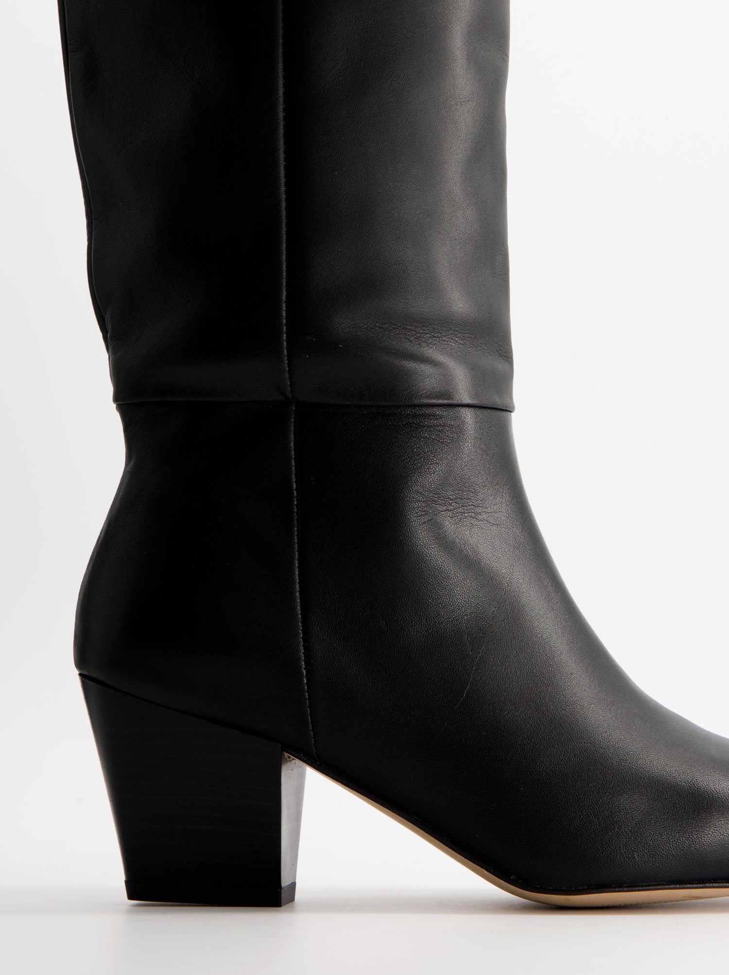 Botas altas de piel con tacón - Brera