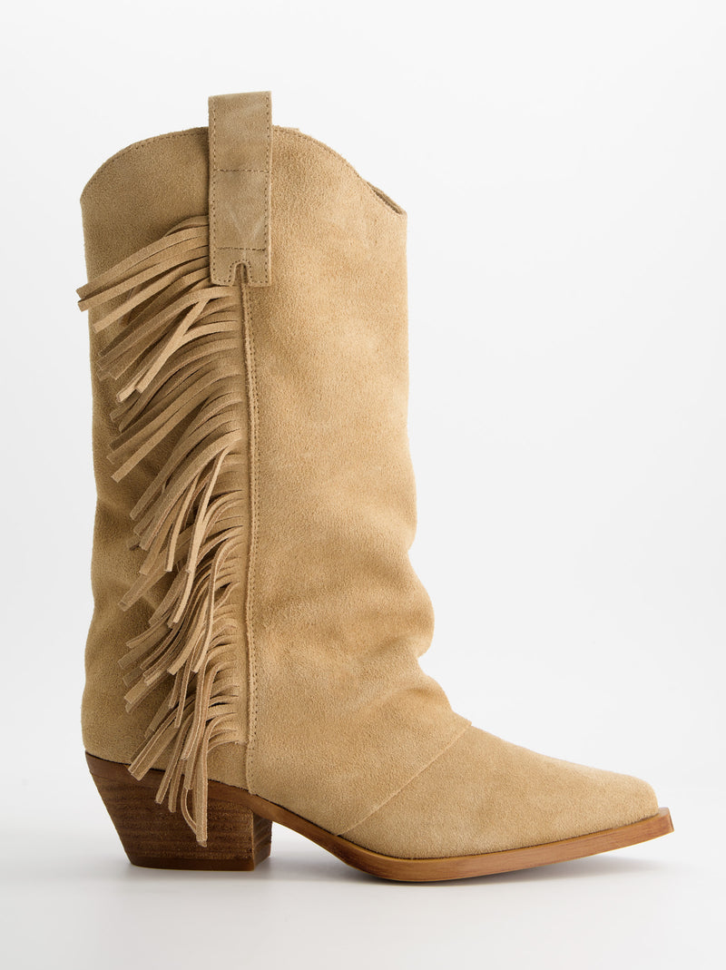 Botas cowboy con flecos laterales - Kenny