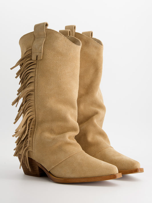 Botas cowboy con flecos laterales - Kenny