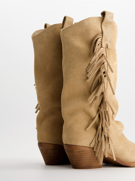 Botas cowboy con flecos laterales - Kenny