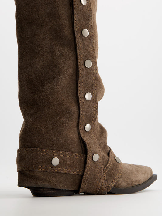 Botas cowboy de ante con tachuelas - Kendal