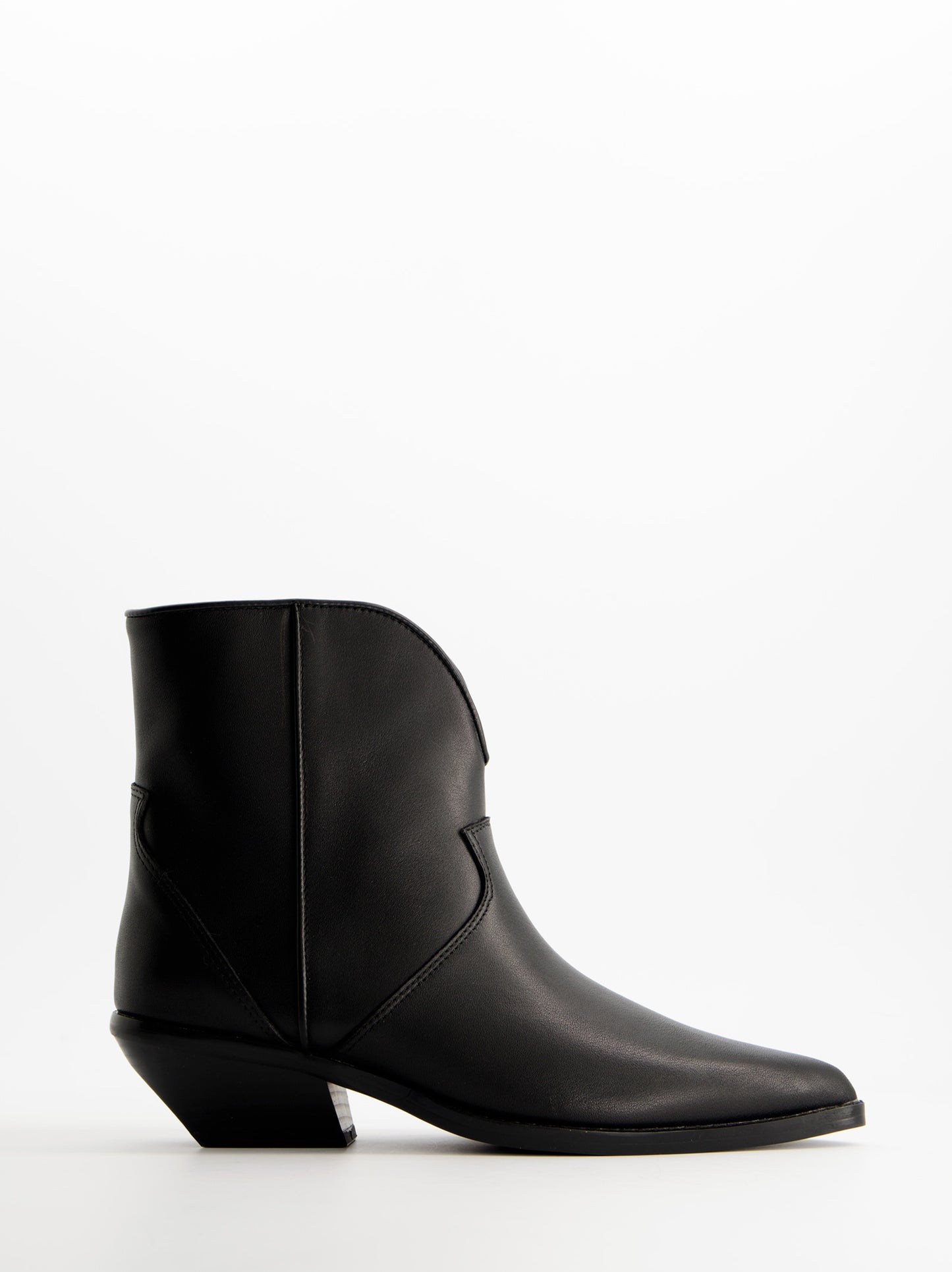 Botines cowboy de piel - Burn