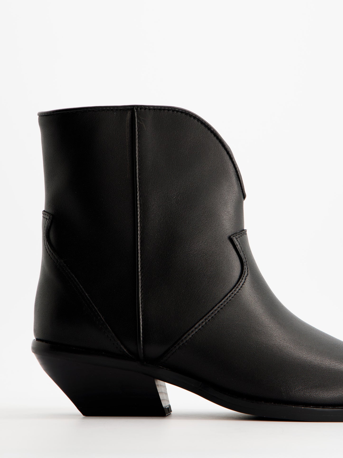 Botines cowboy de piel - Burn