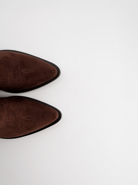 Botines cowboy efecto ante - Brooklyn