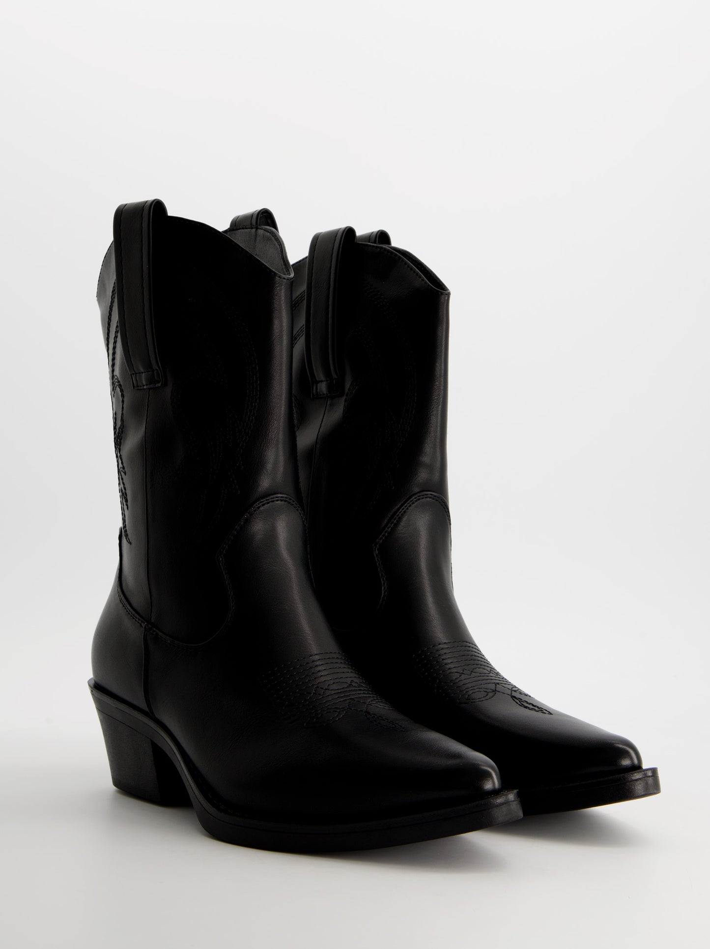 Botines cowboy efecto piel - Brooklyn