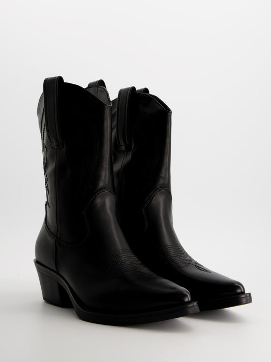 Botines cowboy efecto piel - Brooklyn