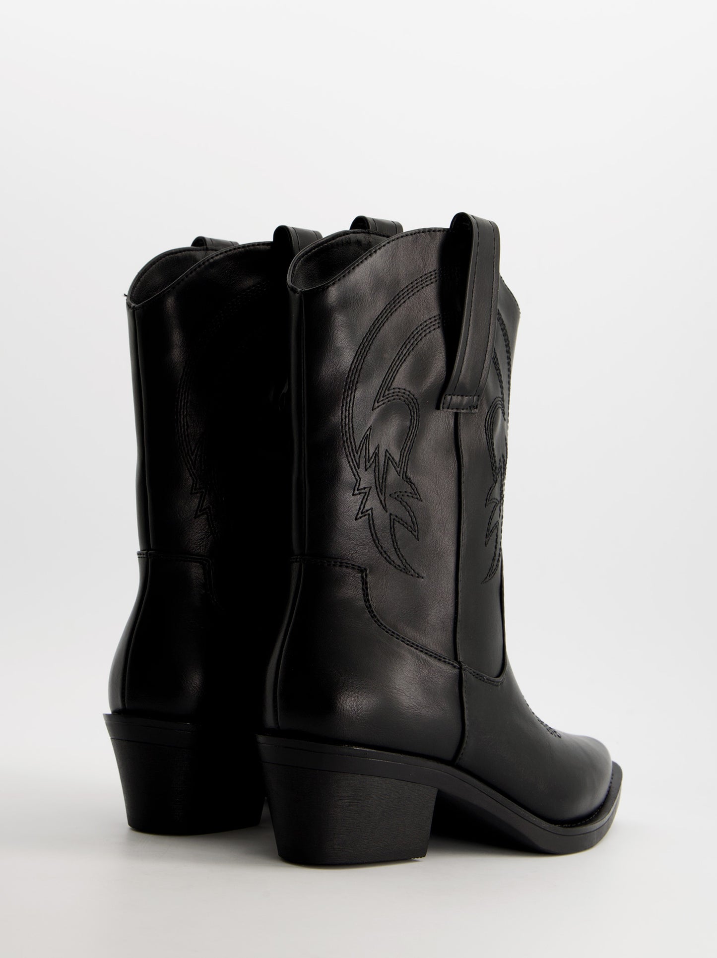 Botines cowboy efecto piel - Brooklyn