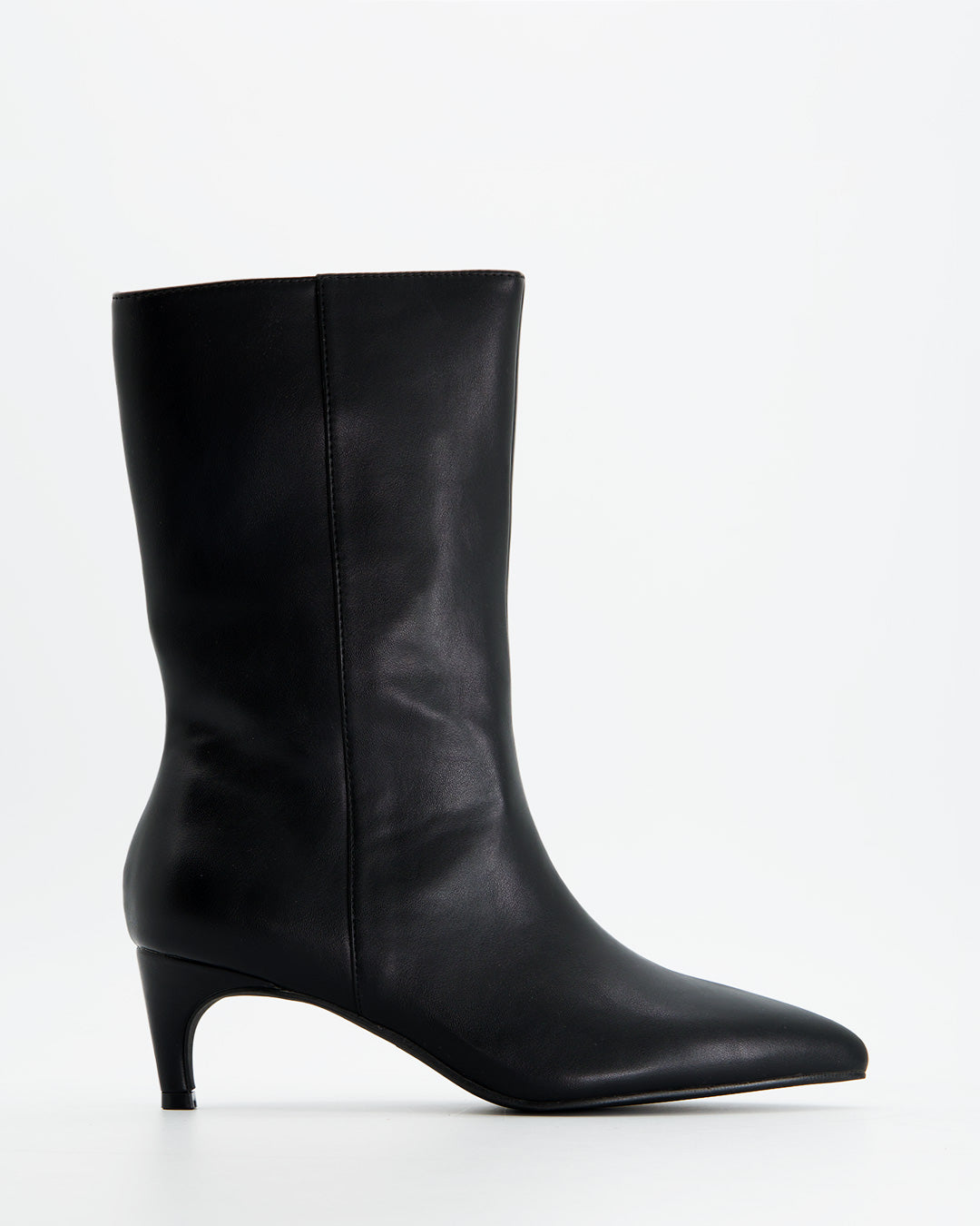 Botines negros efecto piel - Low Dafne