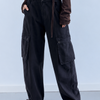 Pantalones cargo baggy ajustables - Cofee