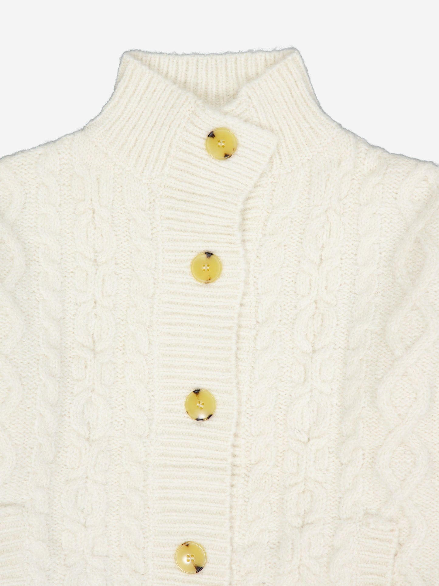 Cárdigan de punto con cuello alto - Greta