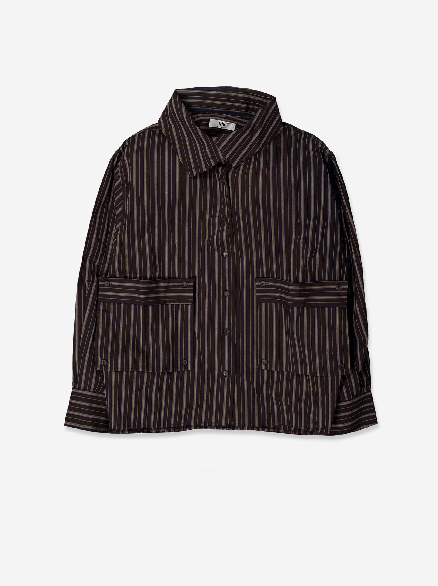 Camisa Oversize De Rayas Con bolsillos - Kiro