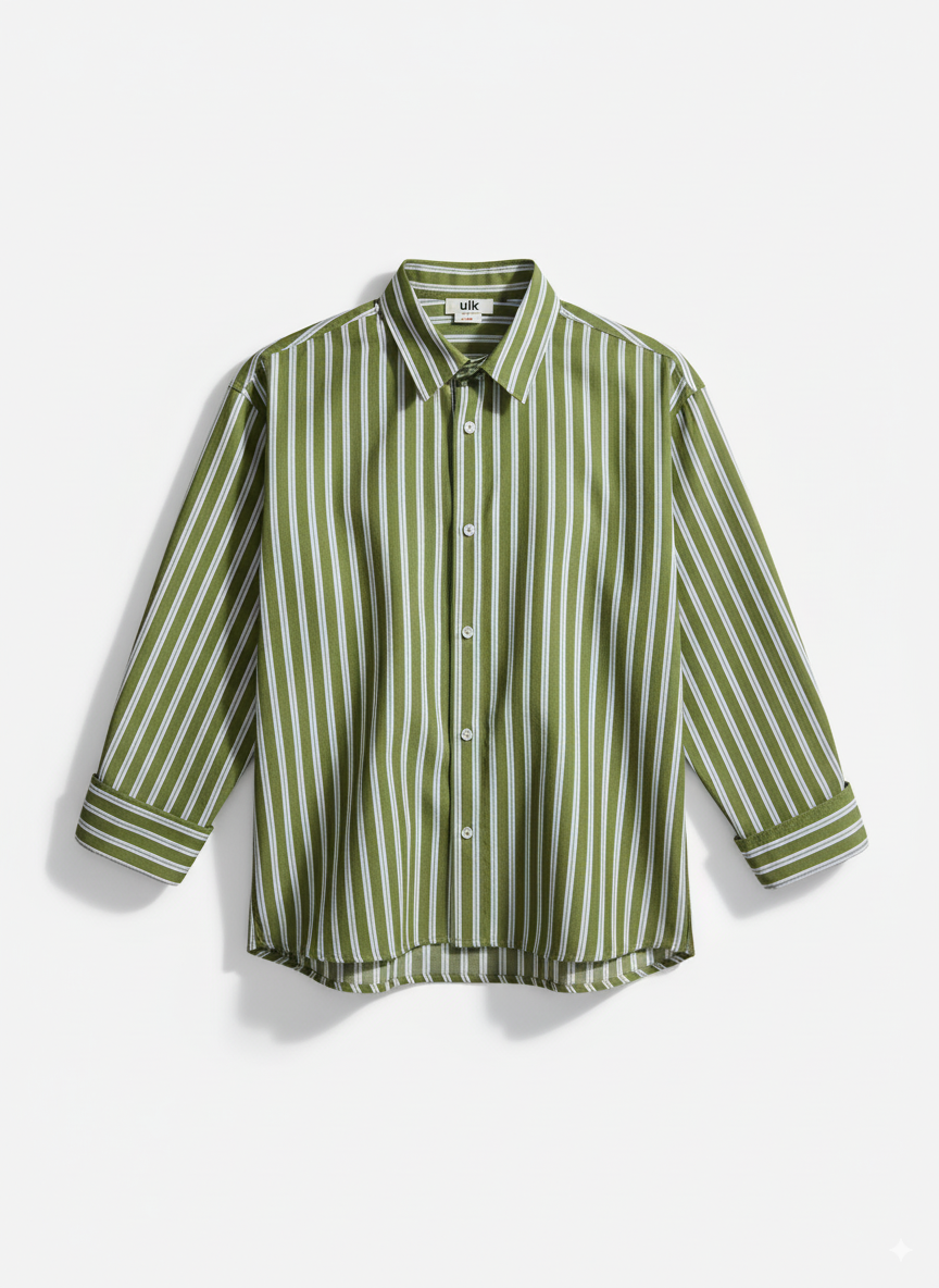 Striped poplin shirt - ULK Alina