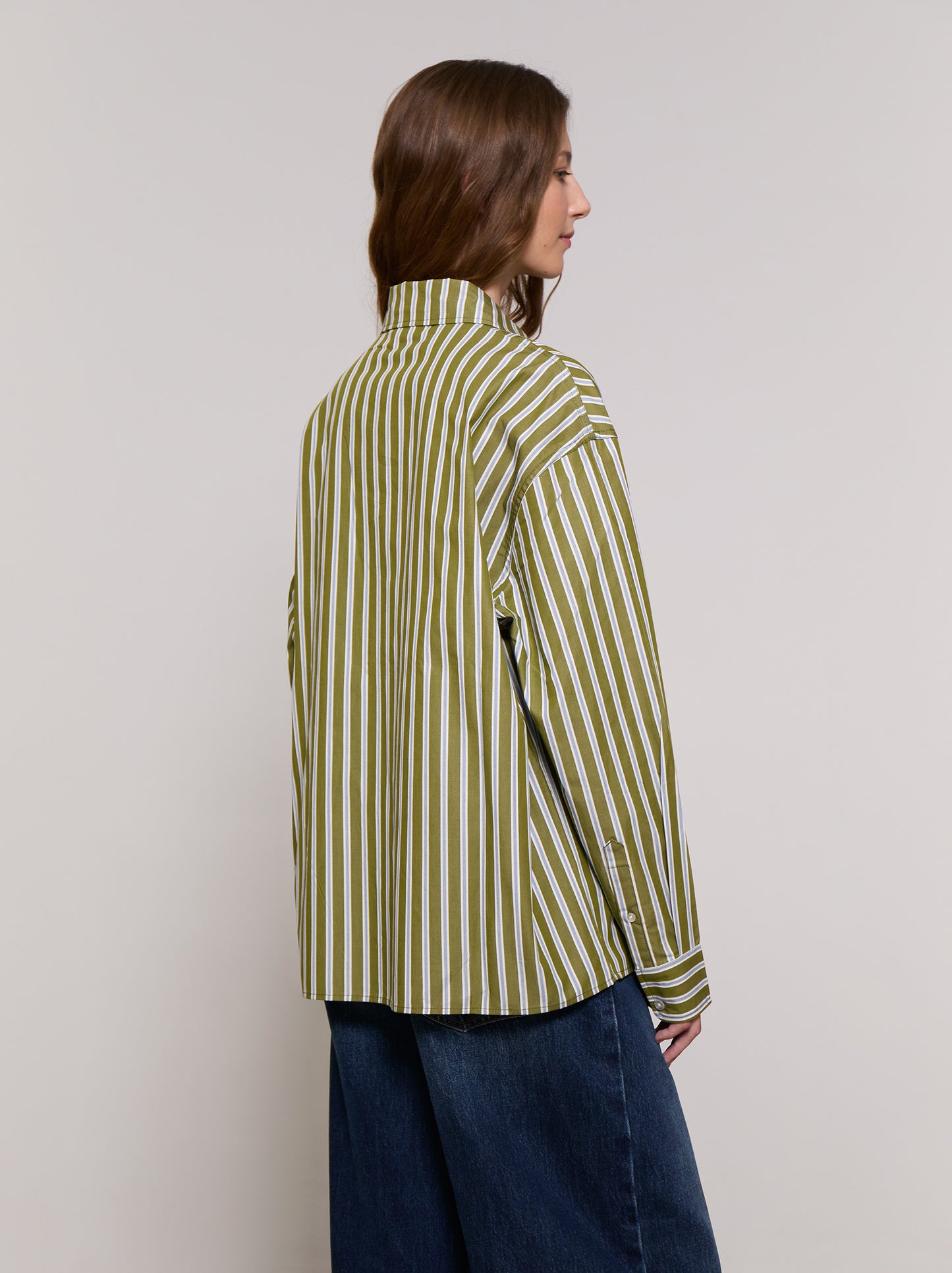 Striped poplin shirt - ULK Alina
