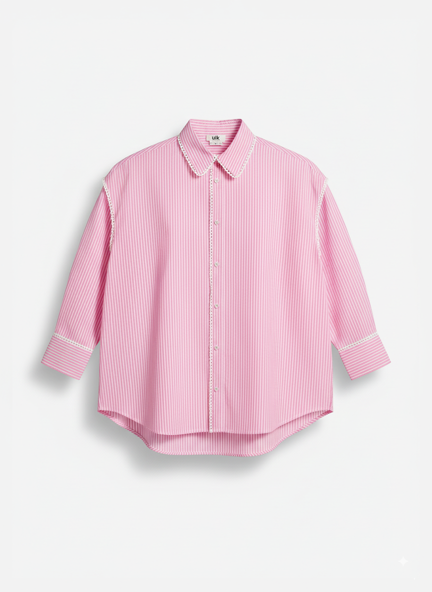 Striped poplin shirt - ULK Lucy