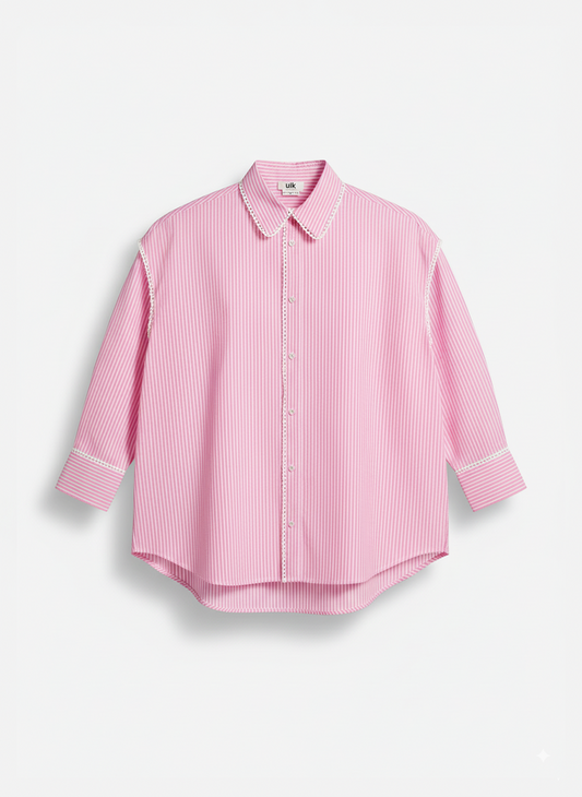 Striped poplin shirt - ULK Lucy