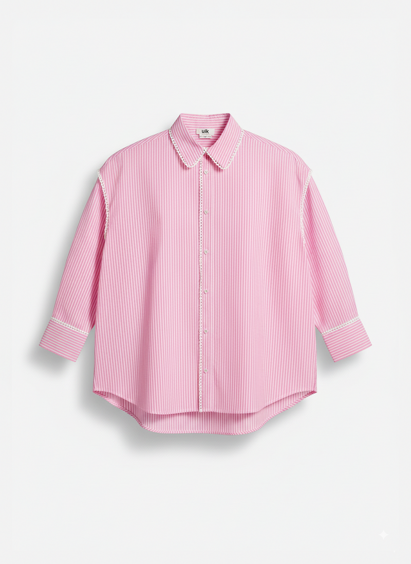 Camisa popelín rayas - ULK Lucy