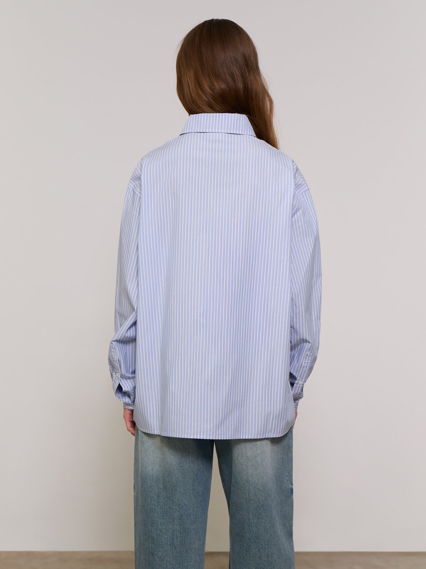 Blue poplin shirt - ULK Alina