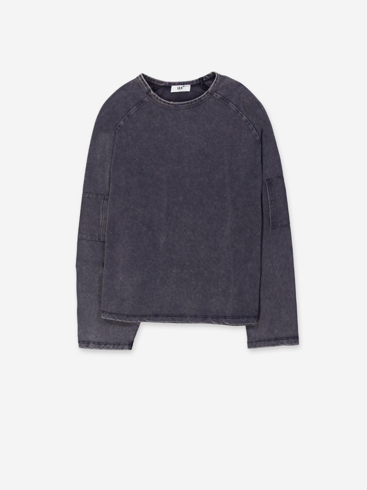 Grey Washed-Effect T-Shirt - Chuck