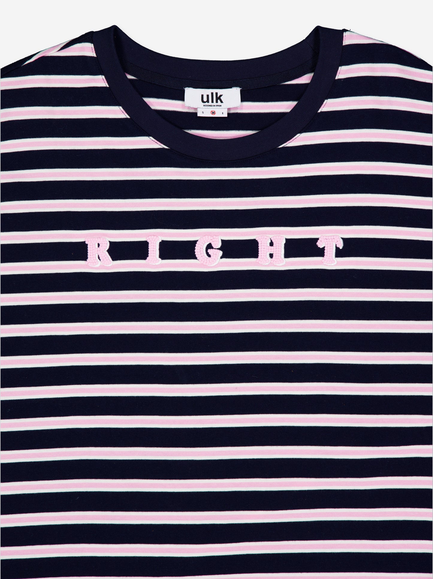 Camiseta de rayas con bordado - ULK Zainab