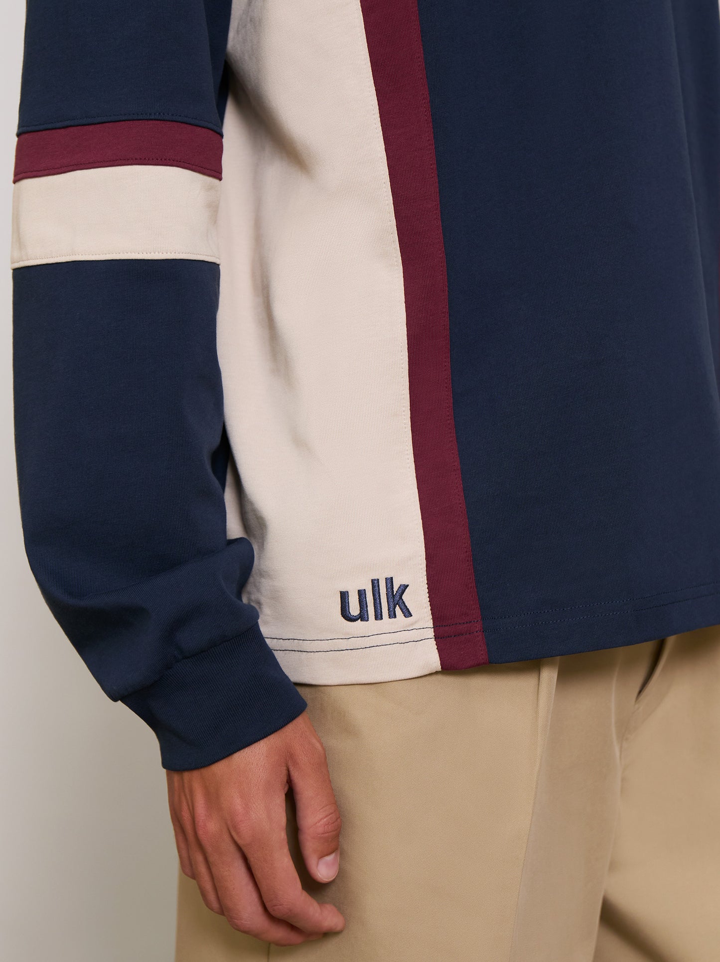 Long sleeve t-shirt with polo neck - ULK Luc